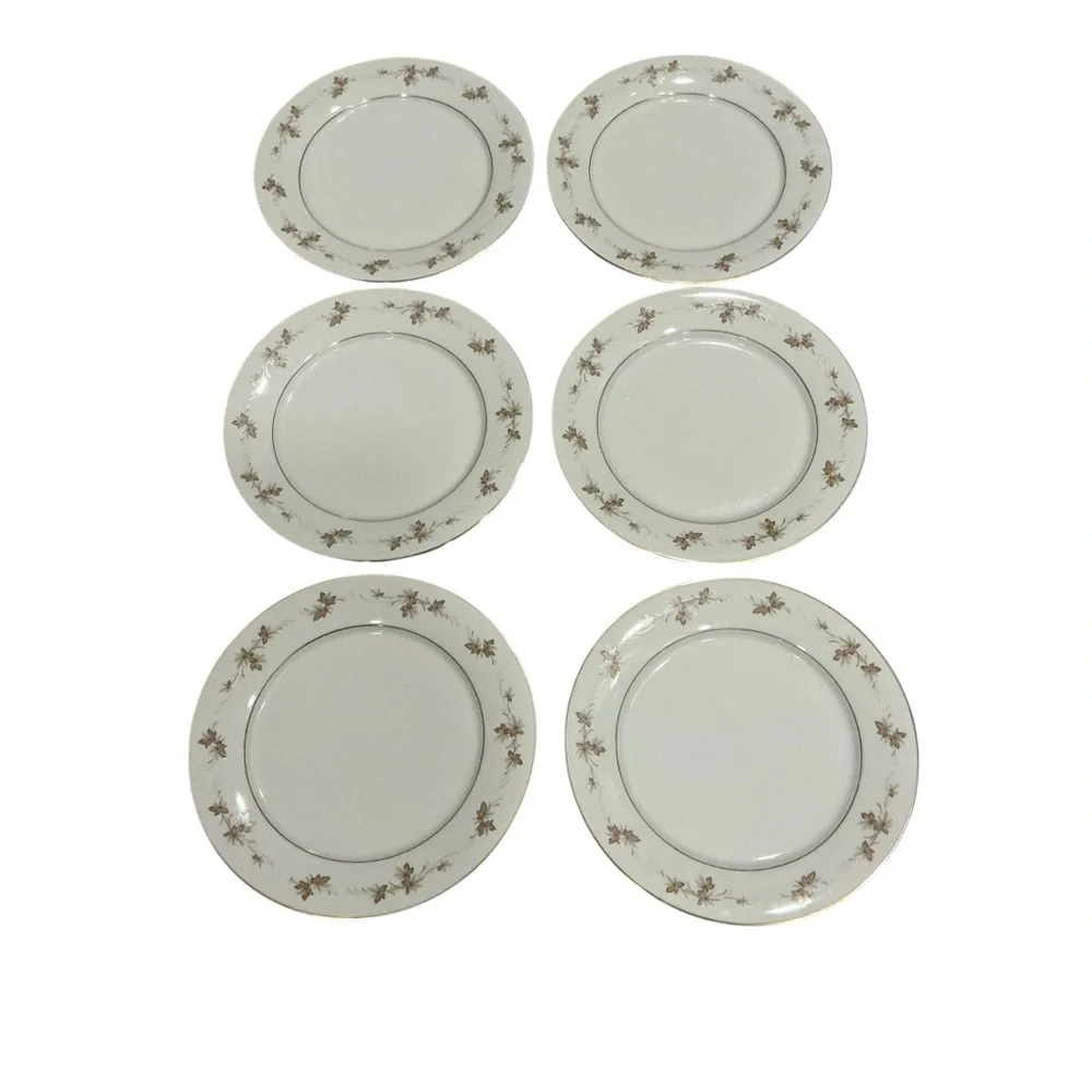 zylstra handcrafted autumn gold dinner plate set of 6 10 1/2”